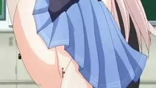 حوريات الأنيمي تأخذه بقوة: شرج خشن وقذف داخلي