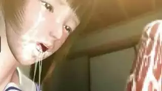 فتاة الأنيمي المفلسة تركب قضيب حصان سميك للمجد